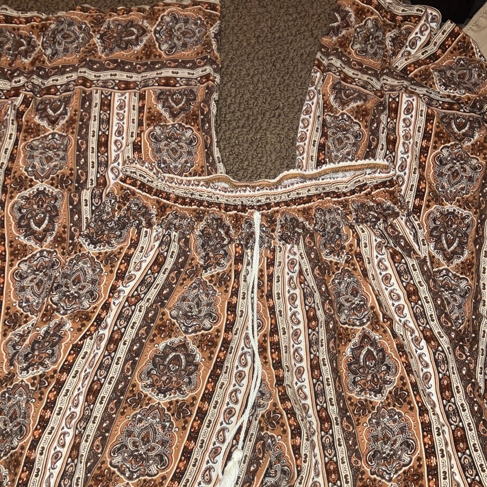 Tribal flared leggings